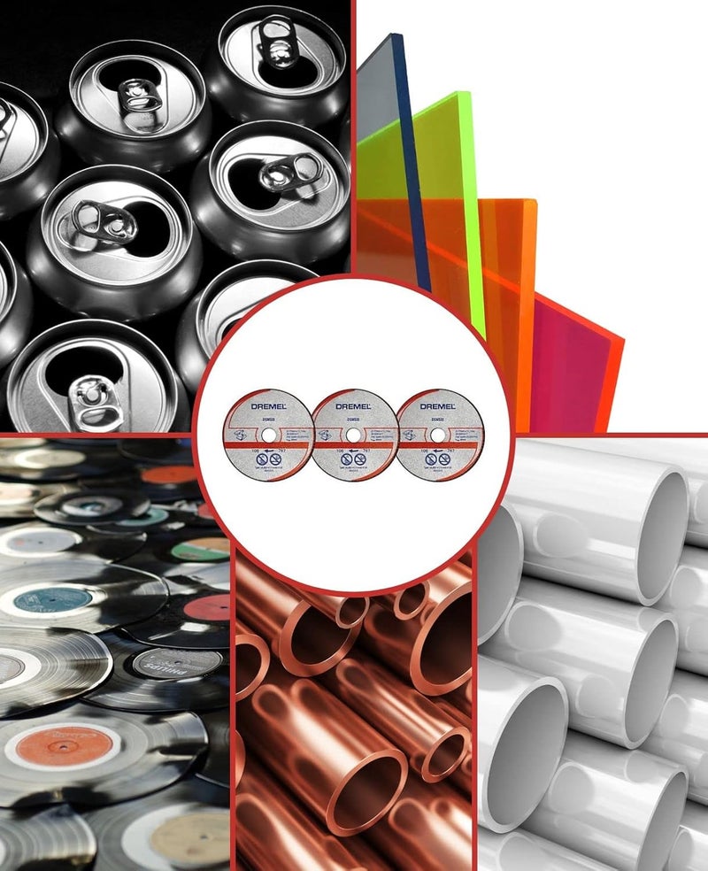 DREMEL DSM510 Multifunctional Cutting Disc Multipack, Accessory Set with 3 Cutting Discs 77 mm for Circular Saw for Sawing and Separating Wood and Soft Materials - Image 2